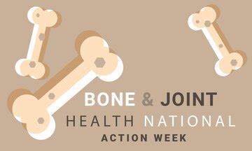 Bone and joint health national action week background banner card ...