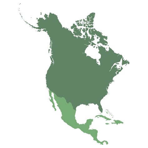 Map north and central america