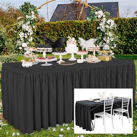 Black Table Cloth Wedding