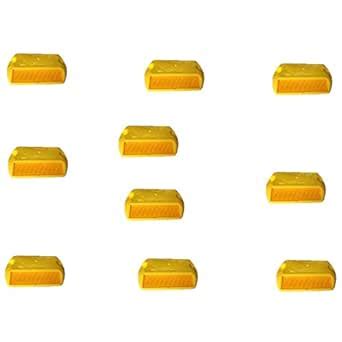 Avery Dennison ABS Plastic Road Safety Studs (90 x 110 x 17 mm, Yellow ...