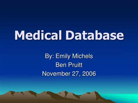 Image result for Medical Database Programs