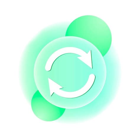 Recycle icon round vector illustration of design element for zero waste ...