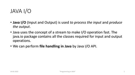 File Input and Output Java 的图像结果