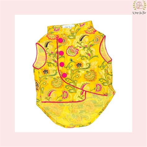 Yellow Flower Jacket – Wrapinfur