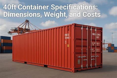 40ft Container Specifications: Dimensions Weight and Costs (2025 Guide)