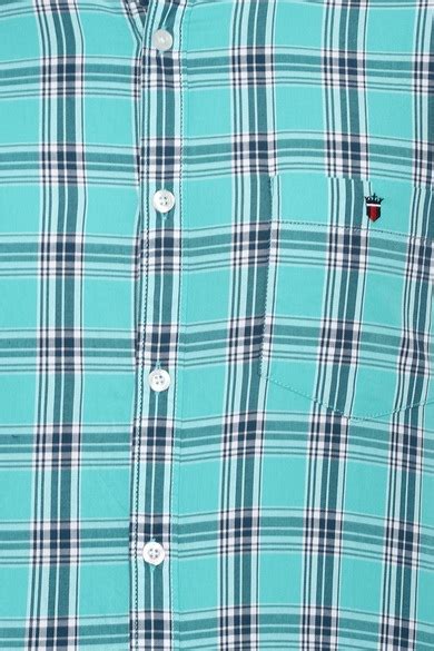 Buy Men Blue Super Slim Fit Check Full Sleeves Casual Shirt Online ...