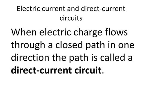Image result for Direct Current Circuits