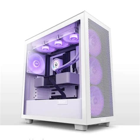 Buy NZXT H7 Flow RGB ATX Mid Tower Cabinet (White) | EliteHubs.Com