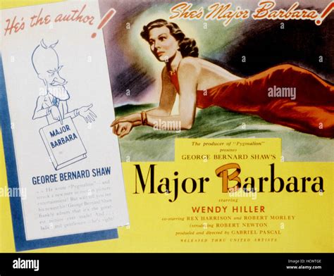 MAJOR BARBARA, George Bernard Shaw, Wendy Hiller, 1941 Stock Photo - Alamy