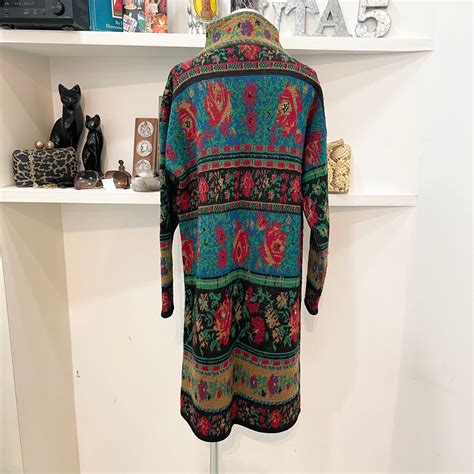 KENZO/one-piece/knit/flower/black/gold/red/ケンゾー/ワンピース/ニット/花柄/タートルネック/赤 ...