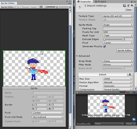 Image result for 2D Sprite Editor Unity Download