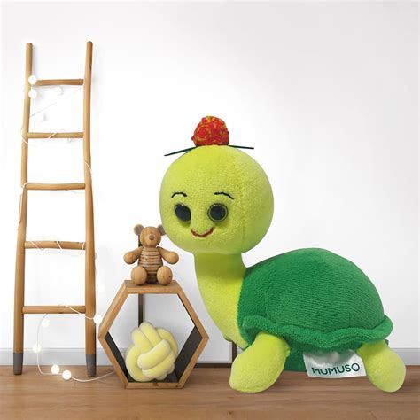 Teeny Weeny Dortoka Plushie - Green & Yellow – Mumuso