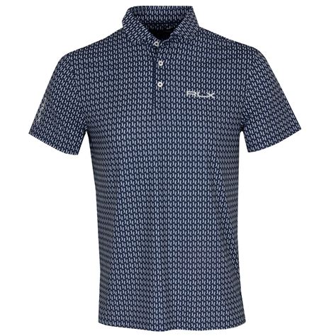 Ralph Lauren RLX Printed Lightweight Airflow Polo Shirt French Navy ...