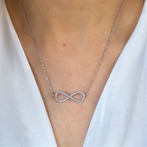 Crystal Infinity Necklace (Silver) – LOLO LéPA