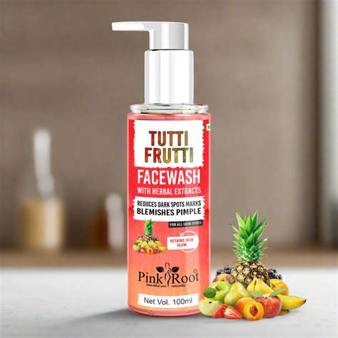 Pink Root Tutti Frutti Face Wash (100 ml) - Oil Balancing, Oil Control