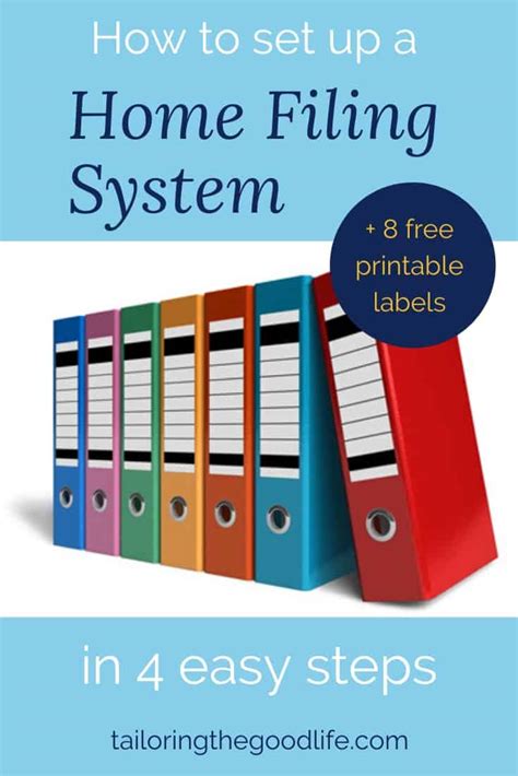 Image result for Basic Home Filing System