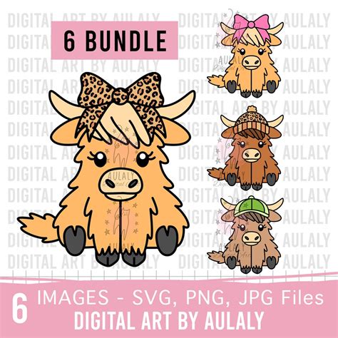 Buy Highland Cow SVG Png, Highland Cow PNG, Highland Cow Sublimation ...