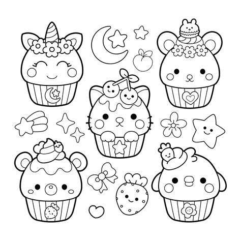 Kawaii Coloring Image - Coloring Home