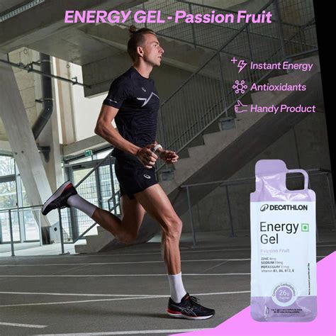 Energy Gel for Sports with 27g Carbohydrates - Passion Fruit Flavored