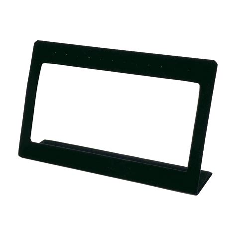 7 3/4" x 4 3/4" Black Velvet Earring Display Stand Frame – JPI Display