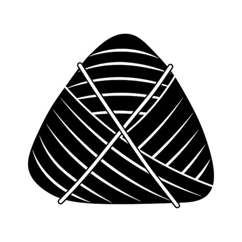 Glyph zongzi wrapped in bamboo leaf | Premium AI-generated vector
