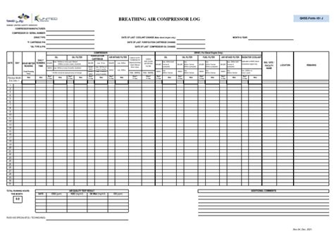 Image result for Ammonia Compressor Log Sheets