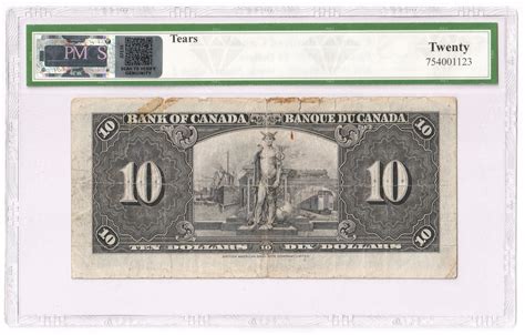 10 Dollars 1937 King George VI, Bank of Canada old Collectible Rare ...