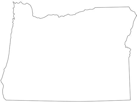 Oregon Map Silhouette | Free vector silhouettes