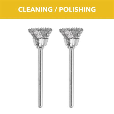 Dremel 2-Piece Steel 1/2-in Cleaning/Polishing Brush Bit Accessory 442 ...