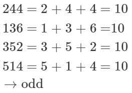 Identify the one which is different from others?324, 244, 136, 352 ...