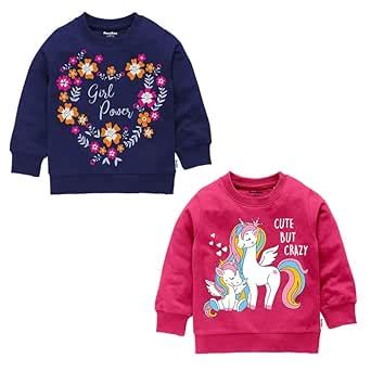 NammaBaby Girls T-Shirt | Printed Full Sleeves Sweatshirt | for Light ...