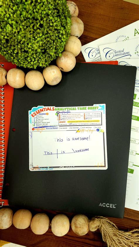 CC Essentials Analytical Task Sheet 6 Inch Sticker Classical ...