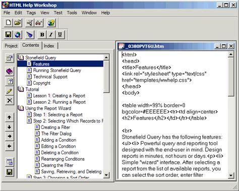 Image result for HTML Help Workshop