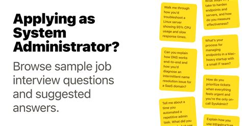 Rezultat imagine pentru System Administrator Interview