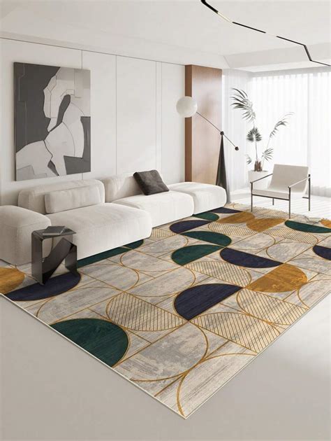 Carpet Machine Washable Rectangular Carpet Floor Mat Anti-Slip Color ...