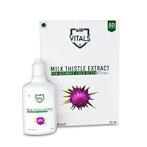 AHP VITALS MILK THISTLE EXTRACT LIQUID, 50 Servings, 30ML : Amazon.in ...