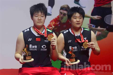 Foto: Ganda Putri China LIU Sheng Shu/TAN Ning Juara Indonesia Masters 2024