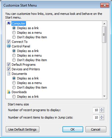 Start Menu Customization 的图像结果