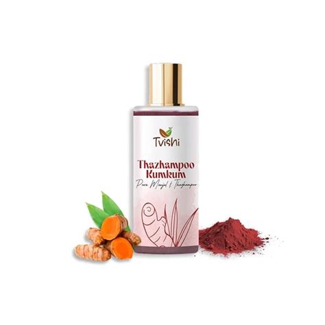 Tvishi Thazampoo Kumkum Maroon - 50 Gms | Organic Maroon Bindi Powder ...