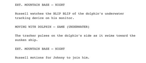 Image result for Movie Script Format