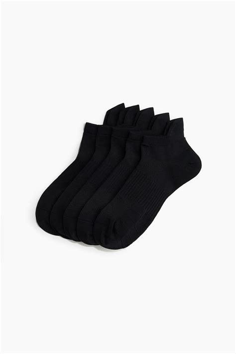 5-pack sports socks with DryMove™ - Black - Men | H&M IN