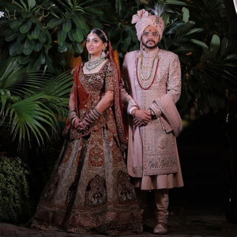 WELL CRAFTED DEEP TAUPE RED COLOR BRIDAL LEHENGA - Kaynaat by Aanchal ...