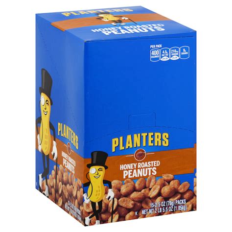 Planters Honey Roasted Peanuts - 15ct Display Box
