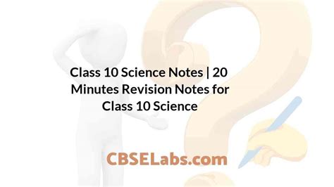 Image result for Class 10 Science Notes