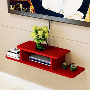 VANIYA CRAFTS Setup Box Stand / Home Wall Shelf for Holding Speakers ...