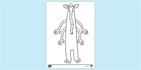 Alien With Trunk Colouring Sheet | Colouring Sheets - Twinkl