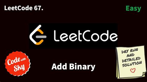 Image result for Add Binary Utube YouTube LeetCode Python
