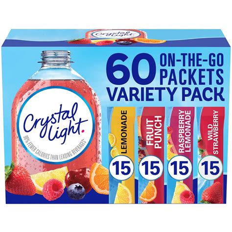 Crystal Light Lemonade, Fruit Punch, Raspberry Lemonade and Wild ...