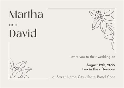 Wedding Invitation Templates to Edit & Download Free