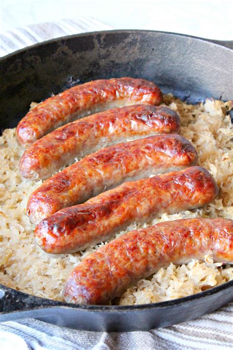One Dish Baked Sauerkraut and Sausage - Keto Cooking Wins